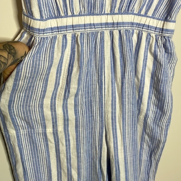 GAP | Women’s Linen Blend V-Neck Sleeveless Jumpsuit Size Medium NWT - Picture 4 of 7